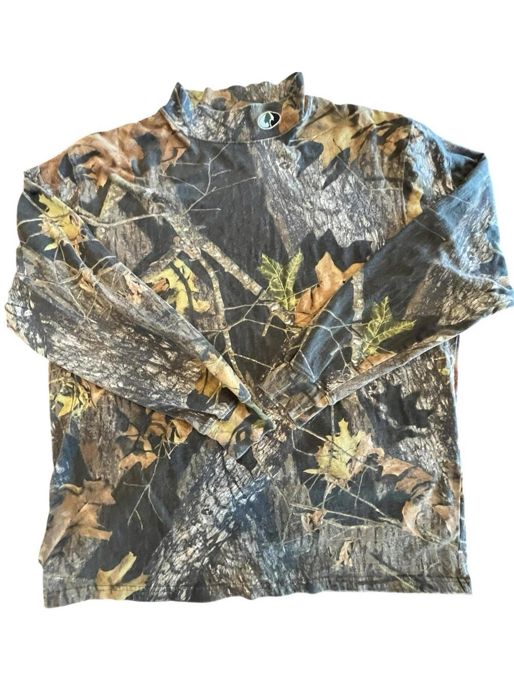 Mossy Oak Camouflage Mens T-Shirt Sz XL Long Sleeve Mock neck 2812.0